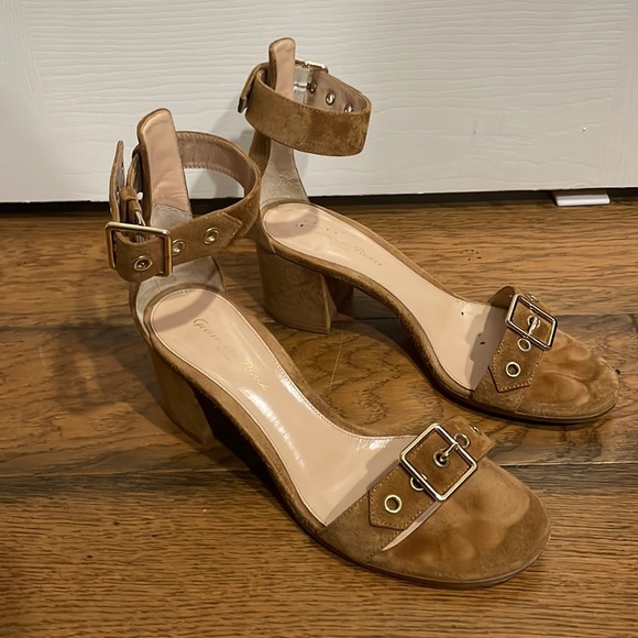 Gianvito Rossi Suede Sandals - Picture 1 of 16